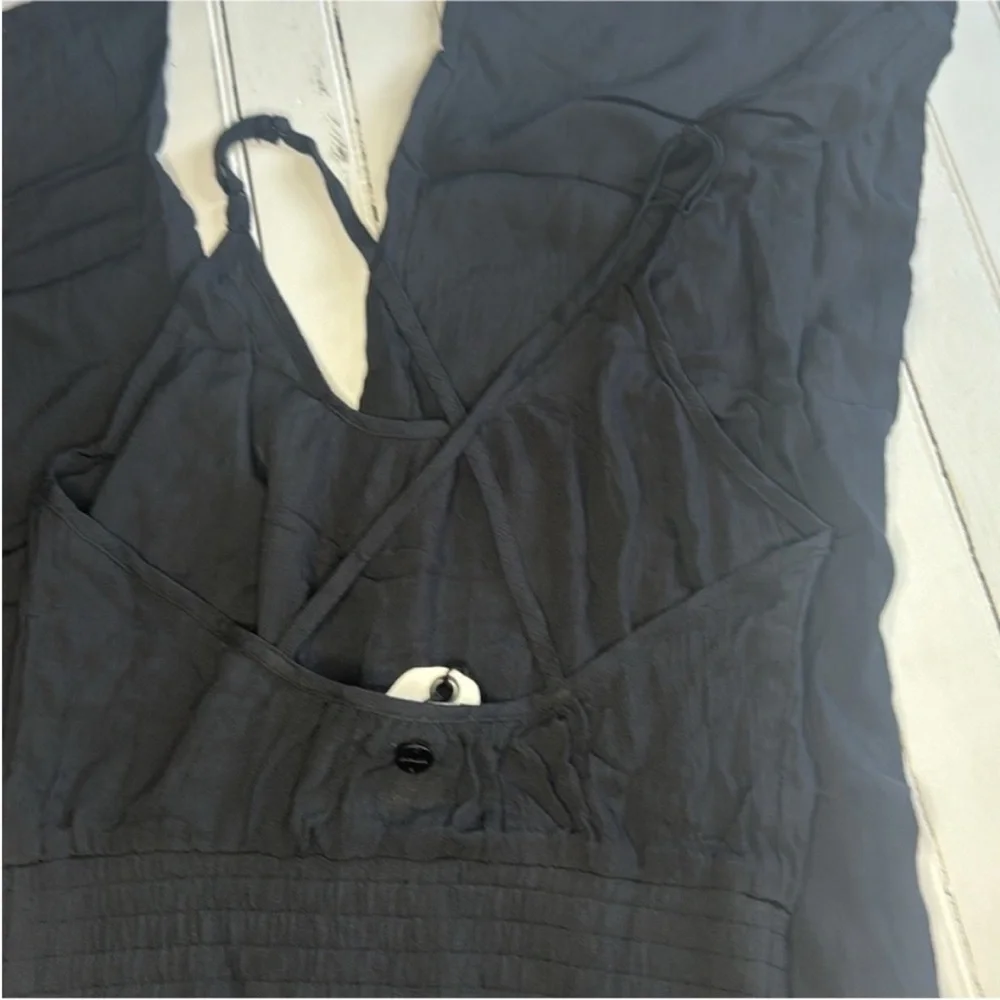Prana Fernie Wide Leg Jumpsuit Black Size S
